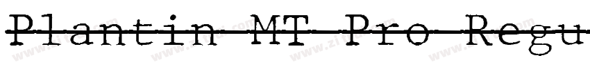Plantin MT Pro Regul字体转换
